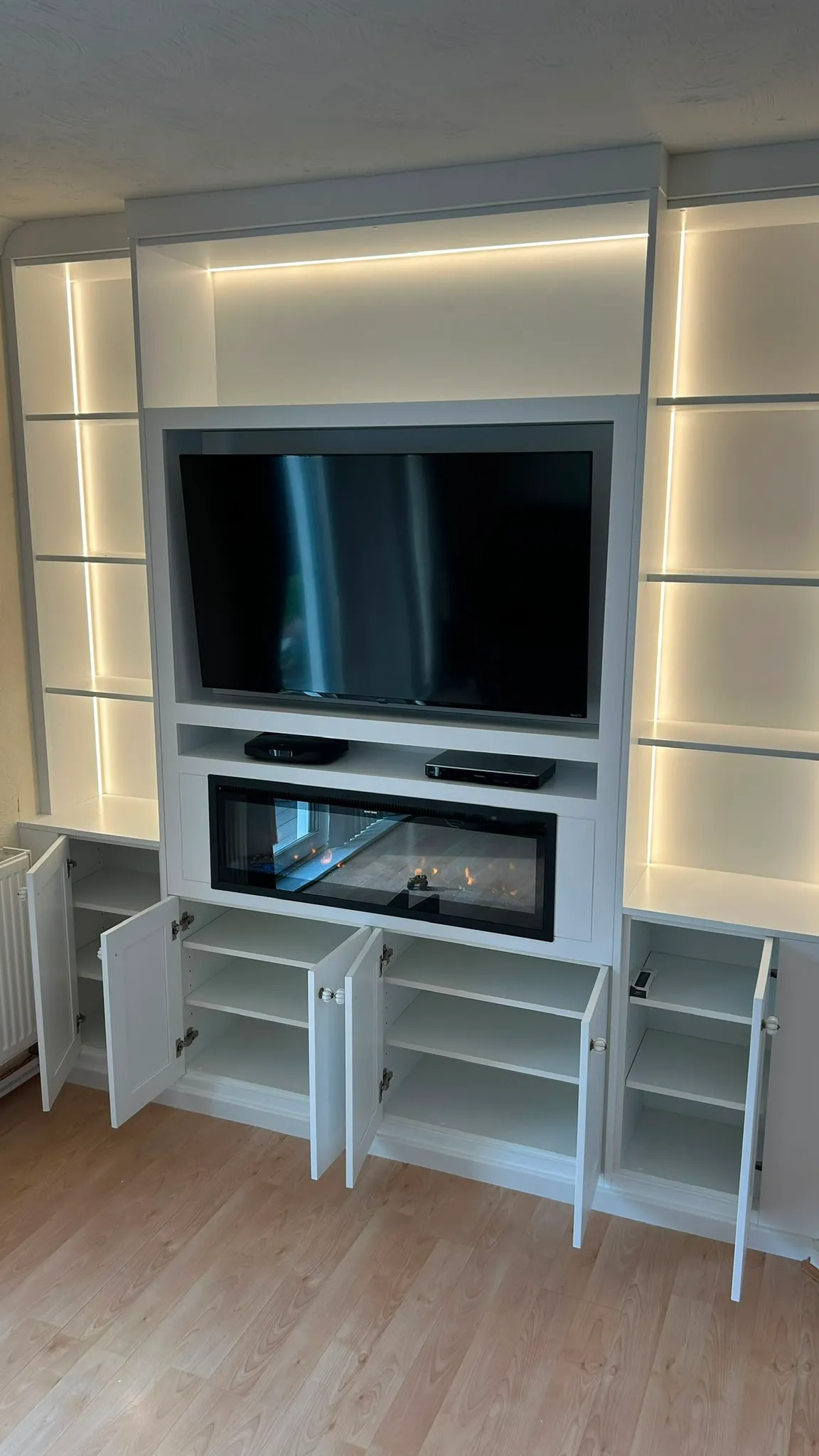 Bespoke media wall unit